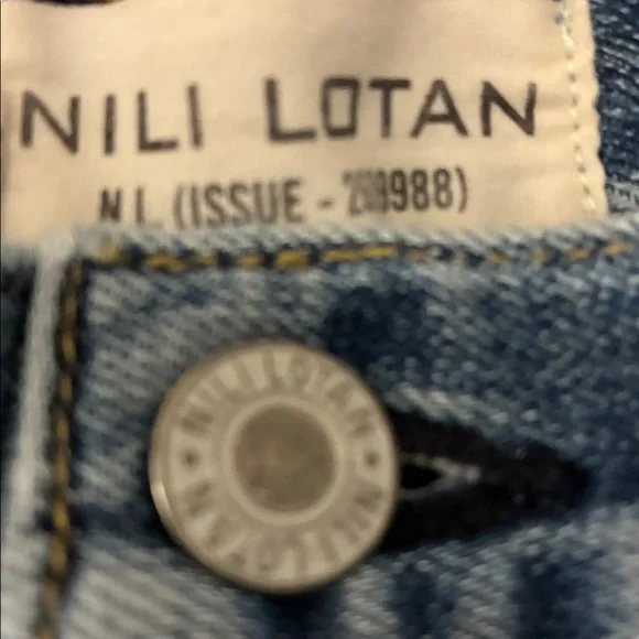 Nili Lotan Light Blue Denim Jeans - Picture 2 of 4